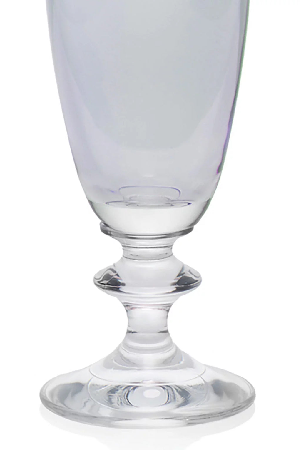 Blue Set Of Two Rosy Flute Glass