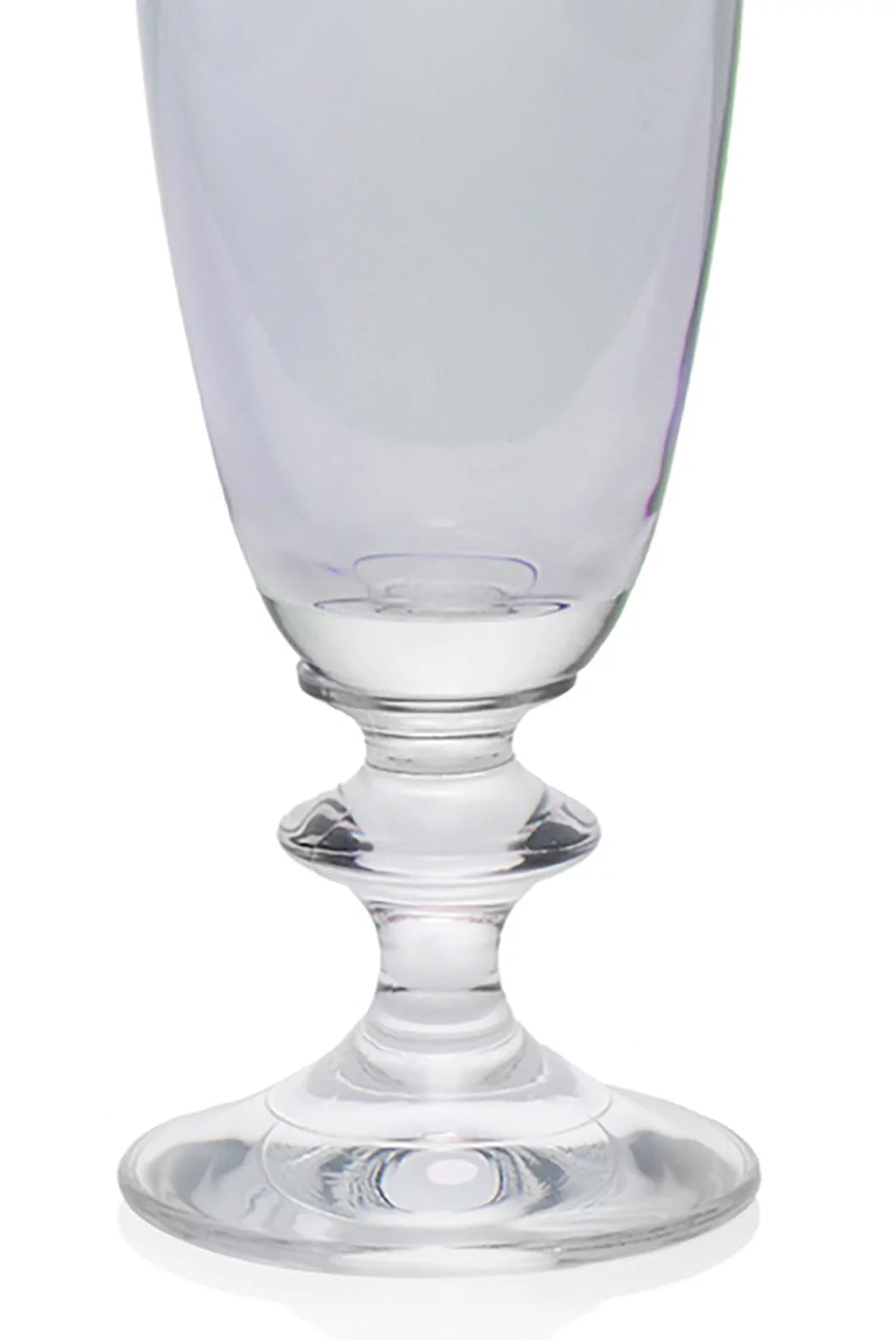 Blue Set Of Two Rosy Flute Glass