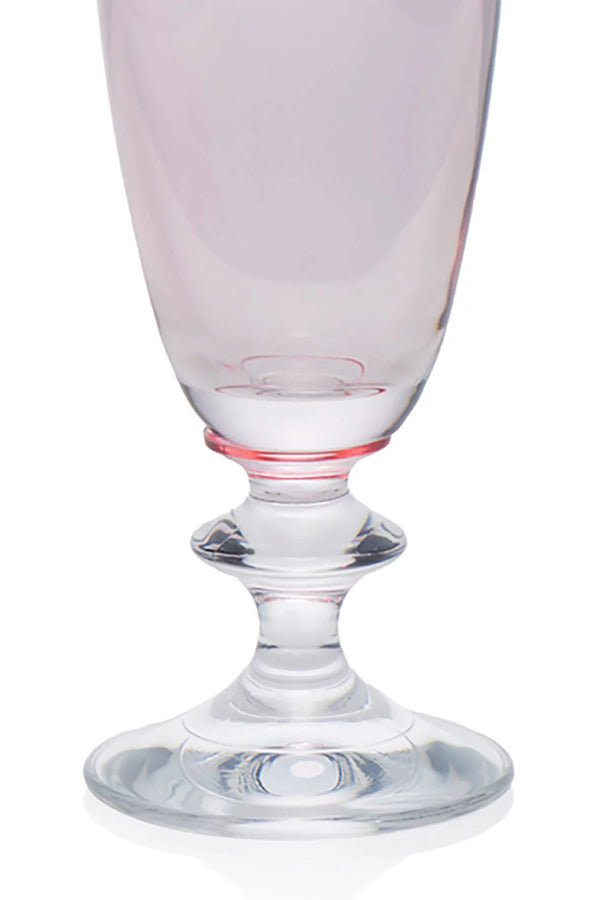 Pink Set Of Two Rosy Flute Glass