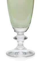 Green Set Of Two Rosy Flute Glass