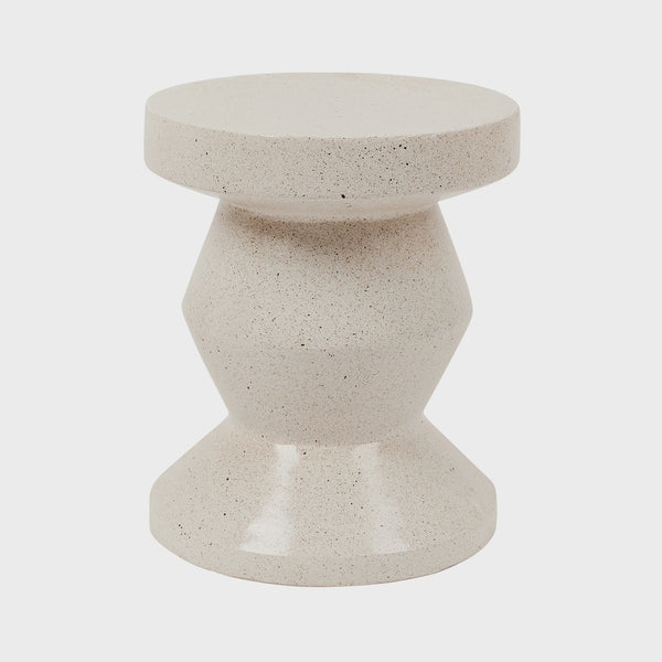 Speckle White Side Table