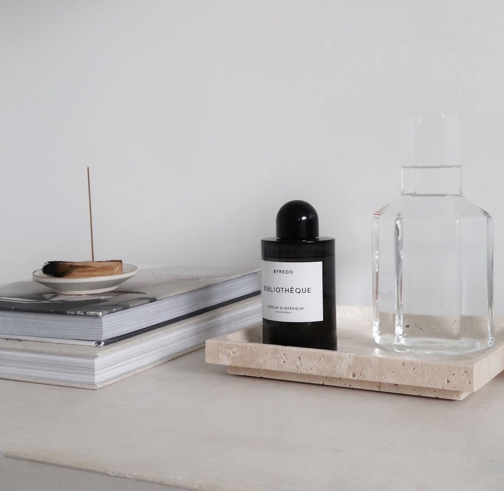 Square Stone Tray | Travertine