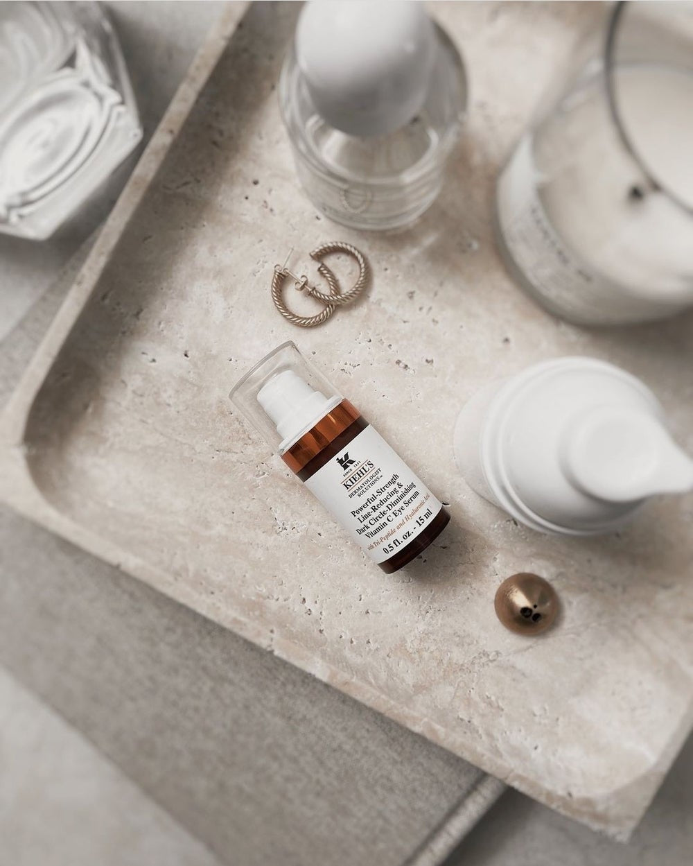 Square Stone Tray | Travertine