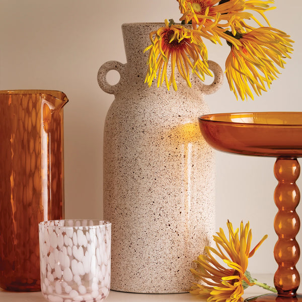 Speckle Chocolate Tall Vase