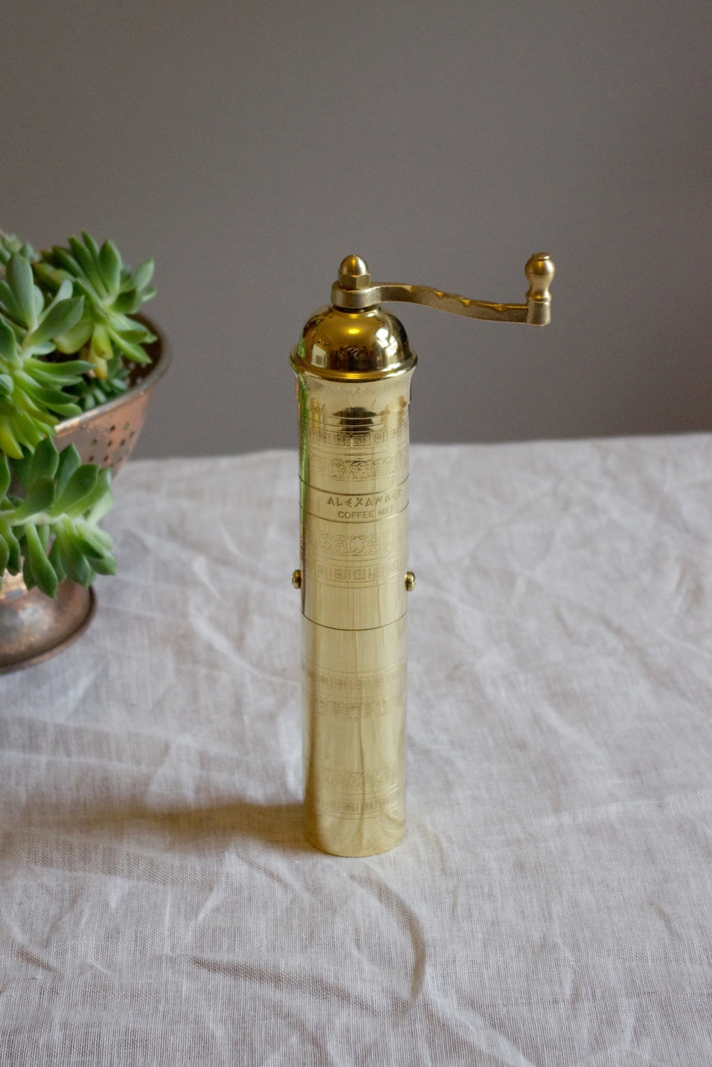 Brass Coffee Mill 044