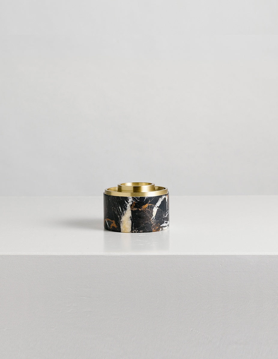 Asteroid Oil Burner - Black Marble