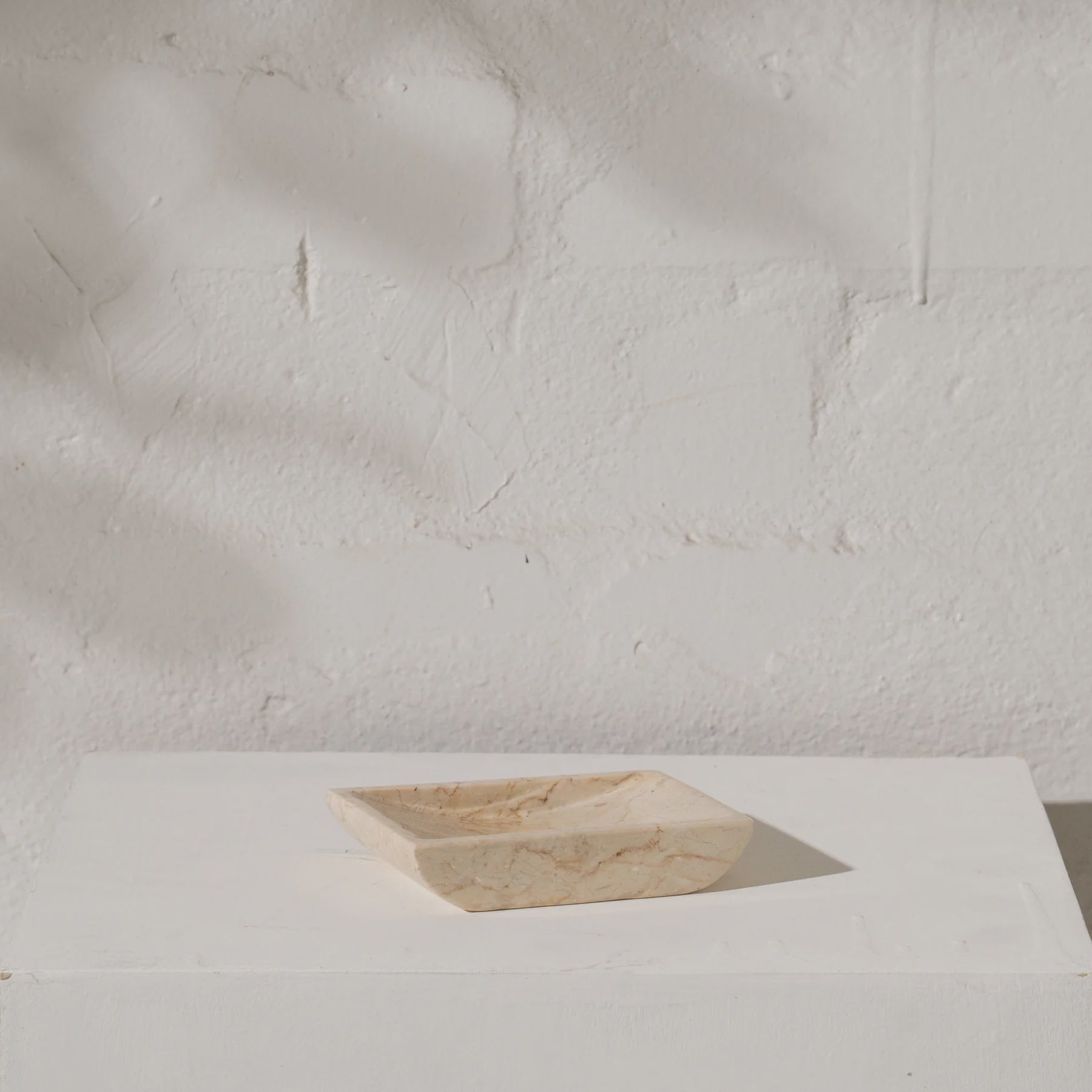 Attie Travertine Soap Dish