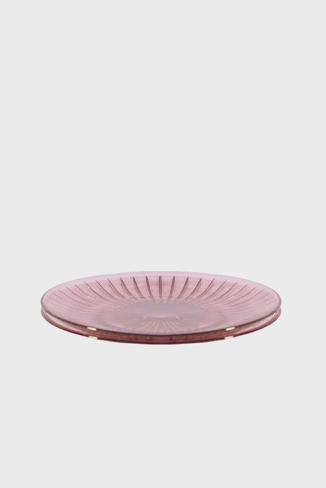 Pink Set Of Two Glass Plate