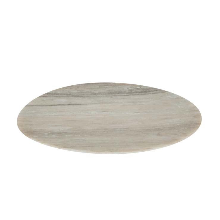 Ridge Marble Organic Oval Platter