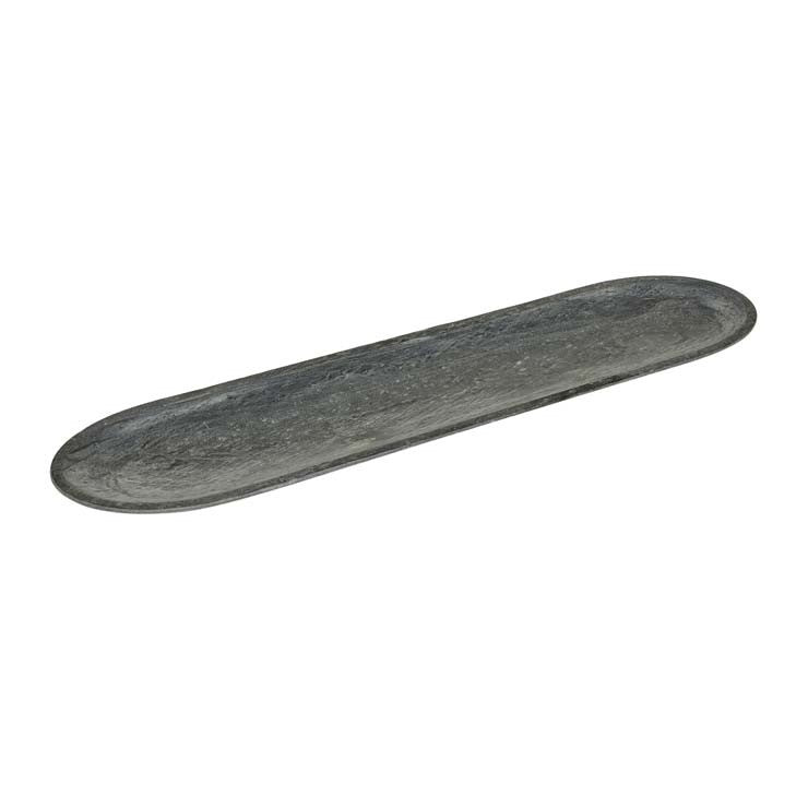 Ridge Oval Slate Platter