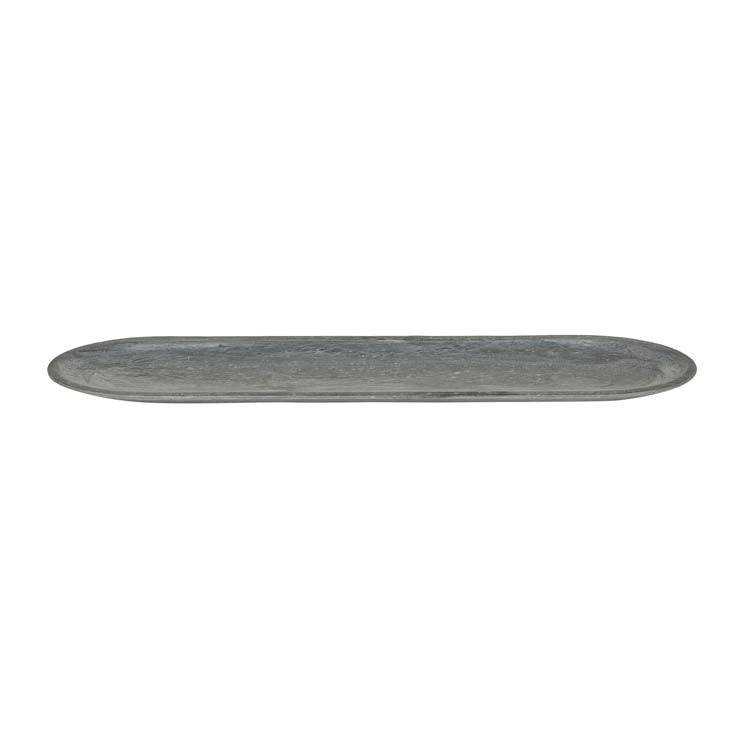 Ridge Oval Slate Platter