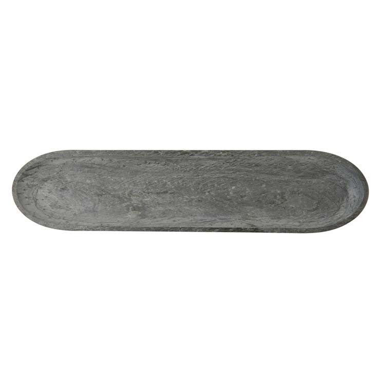 Ridge Oval Slate Platter