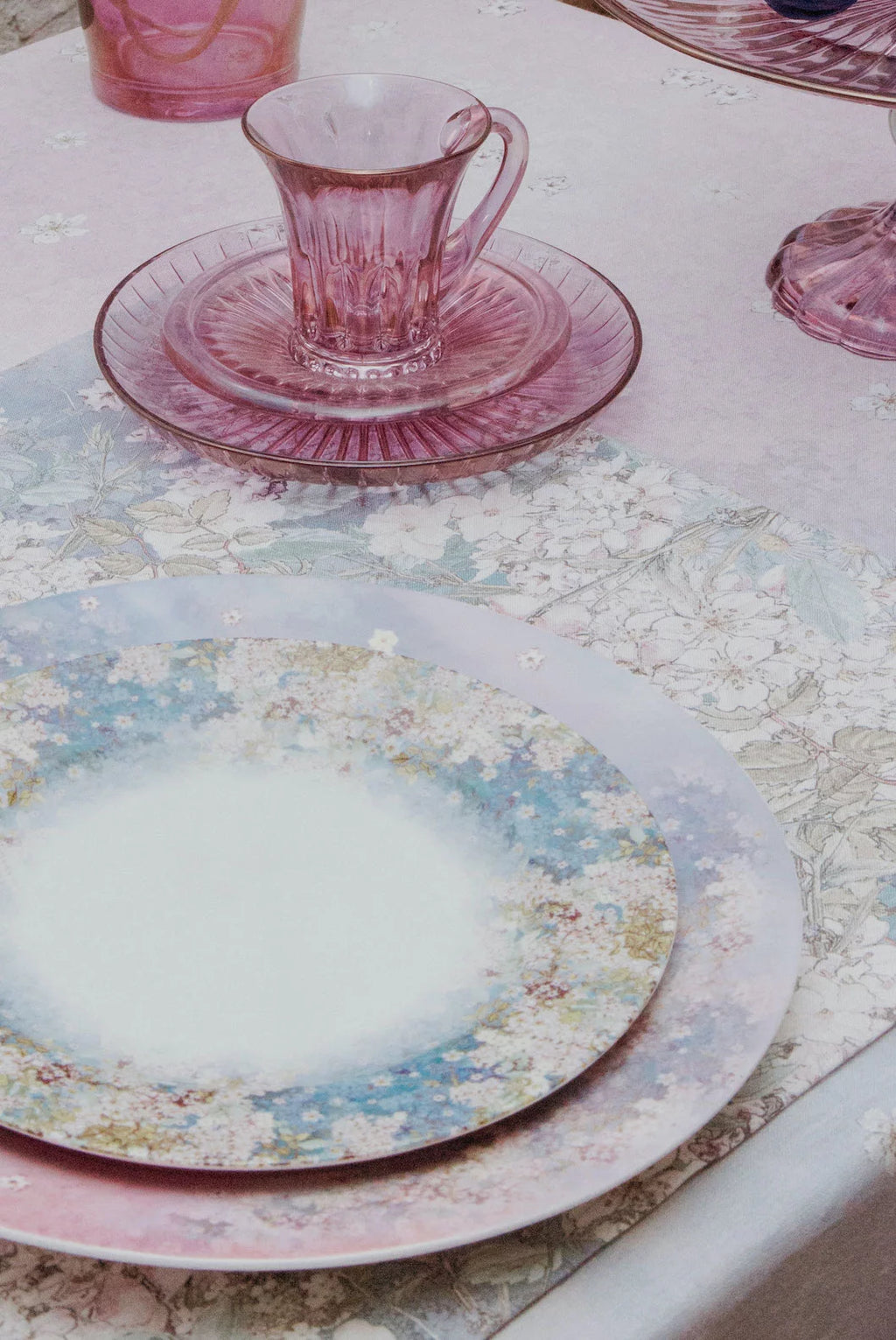 Pink Set Of Two Prestige Transparent Coffee Cups