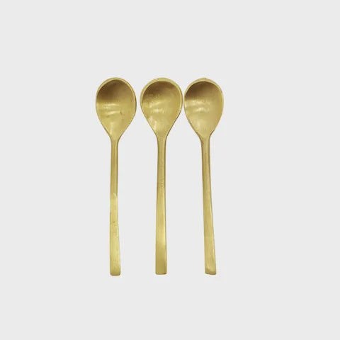 Brass Salt Spoons