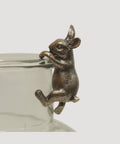Hanging Bunny Decor Gold