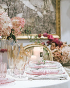 Pink Set Of Two Glass Fruit Plate