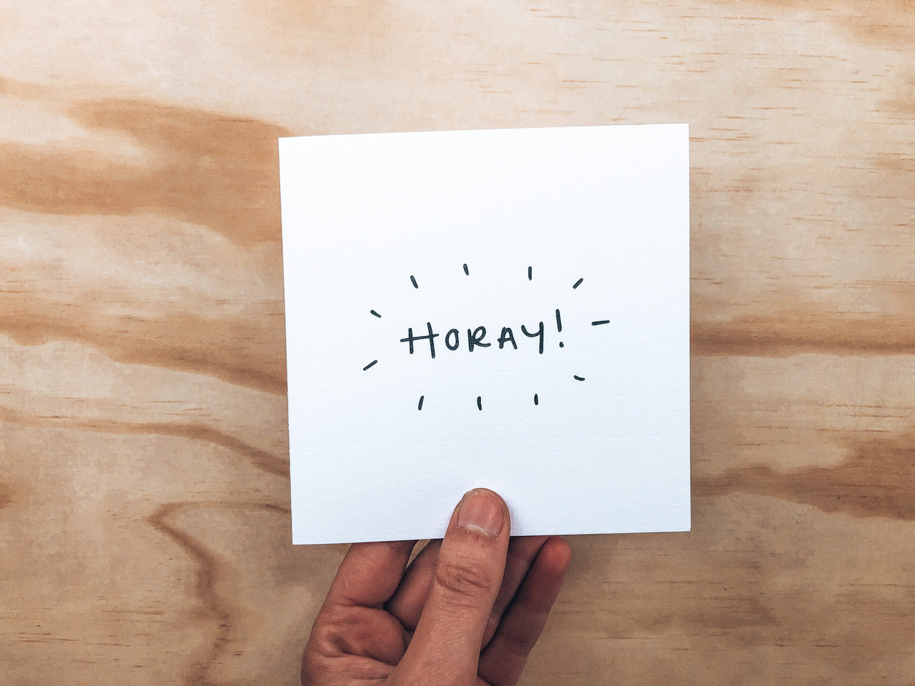 Greeting Card - Horay