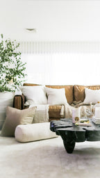 Linen Cushion - Coconut | EURO