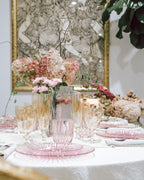 Ambra Set Of Two Rosy Wine Glass