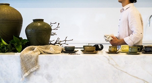 Vera Cup and Saucer Set - Peanut (Brown)