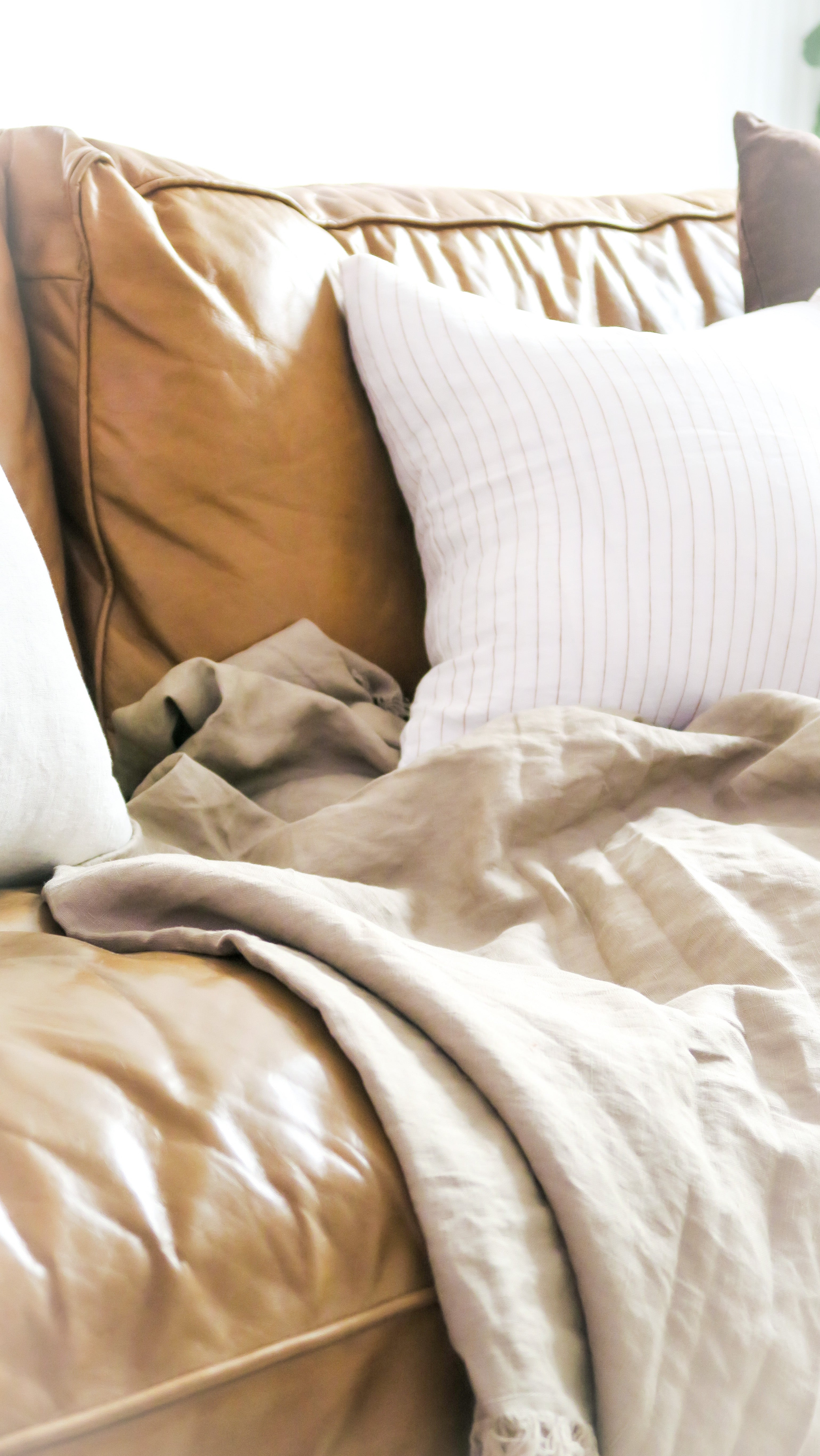 Linen Cushion - Clay Stripe | STANDARD