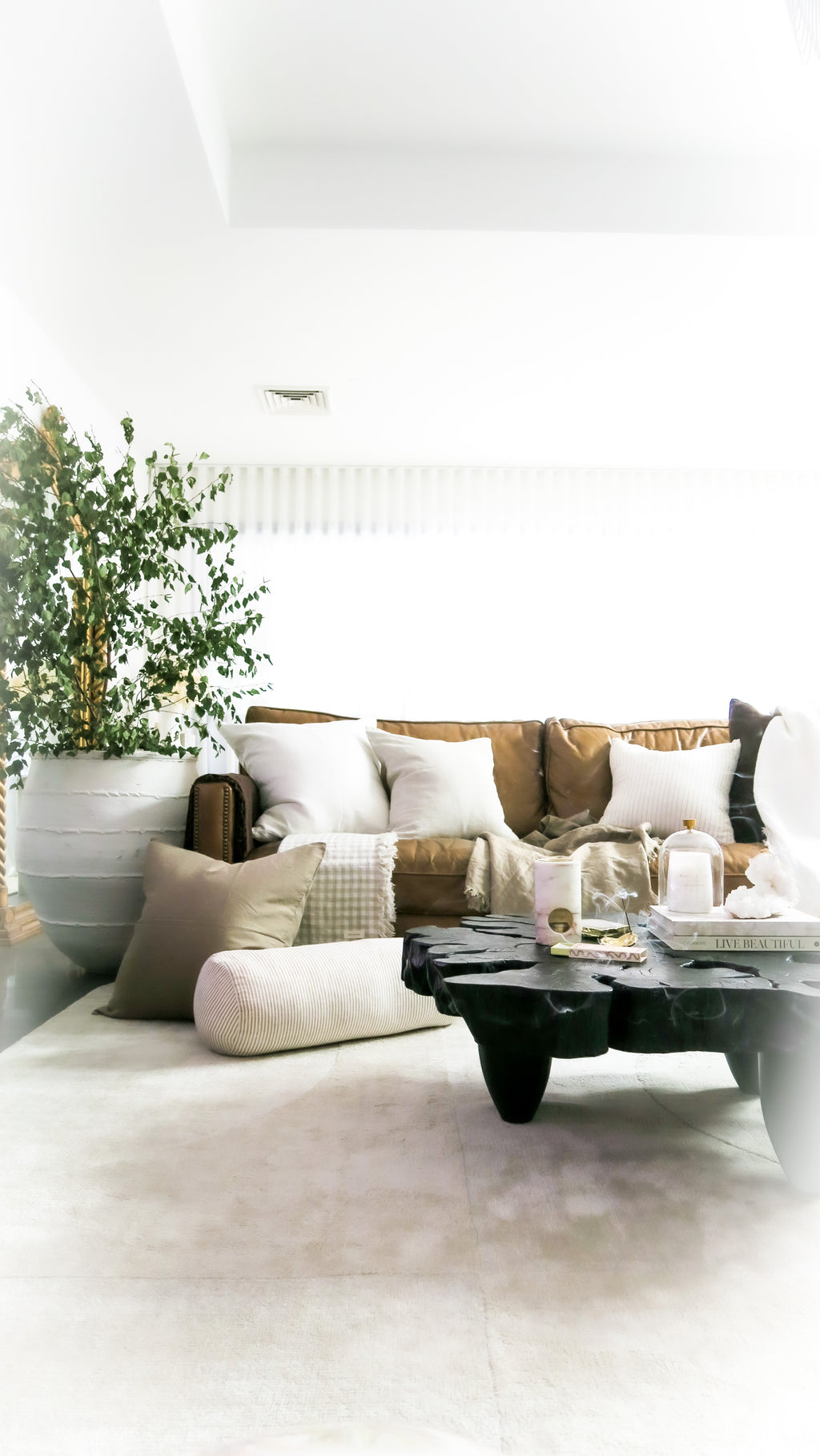 Linen Cushion - Clay Stripe | STANDARD