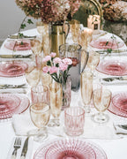 Ambra Set Of Two Rosy Wine Glass