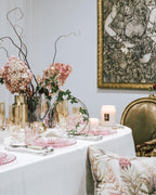Pink Set Of Two Glass Fruit Plate