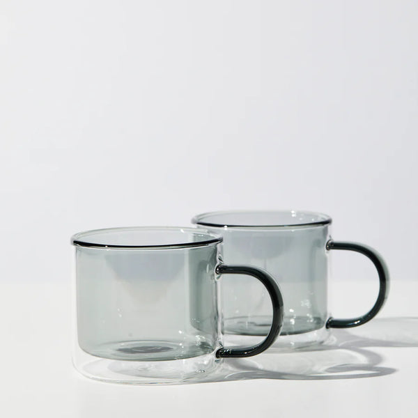 Double Trouble Cup Set In Charcoal