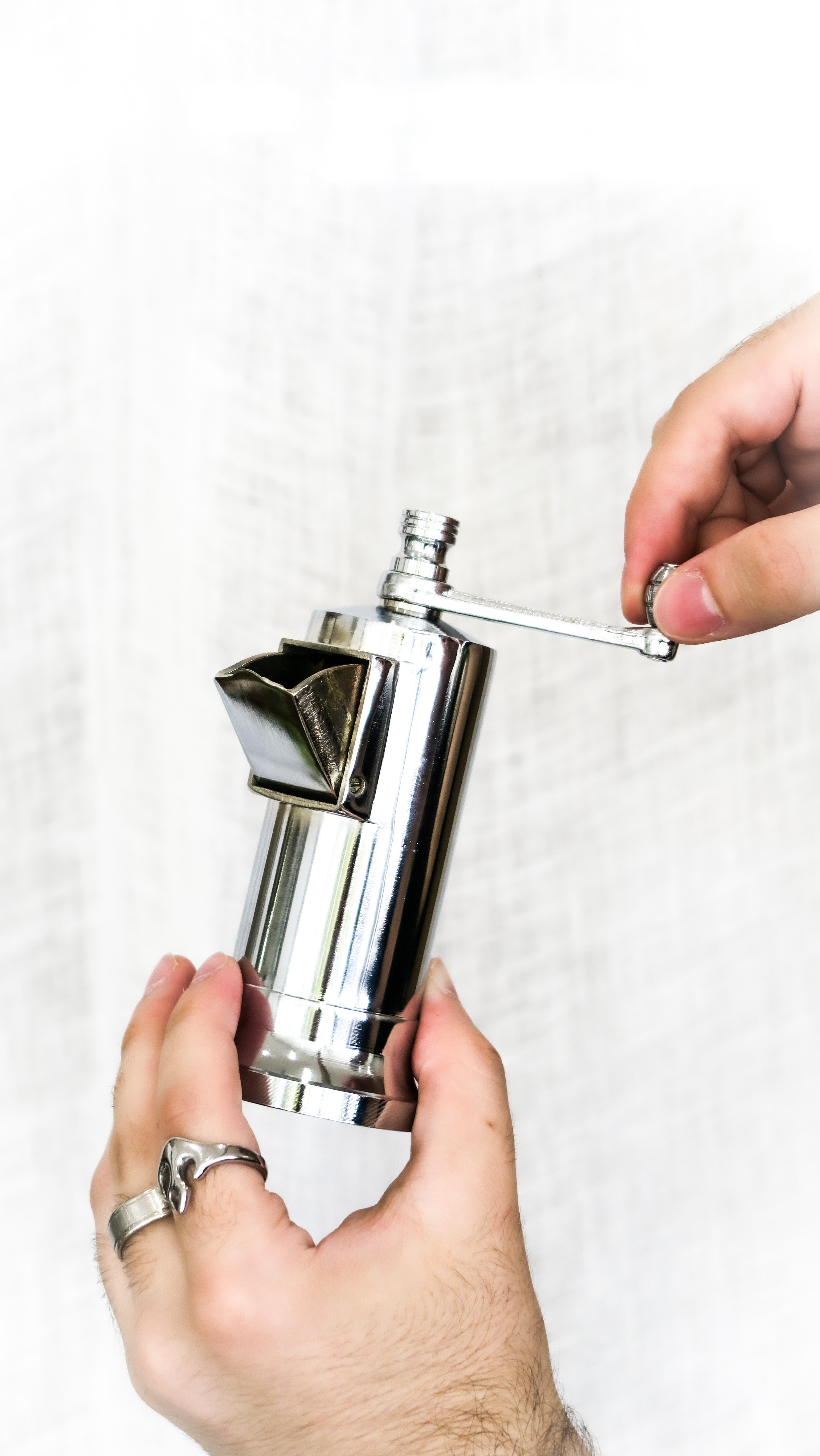 Chrome Plated Brass Pepper Mill 106