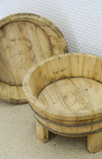 Antique Chinese Wash Basin Round