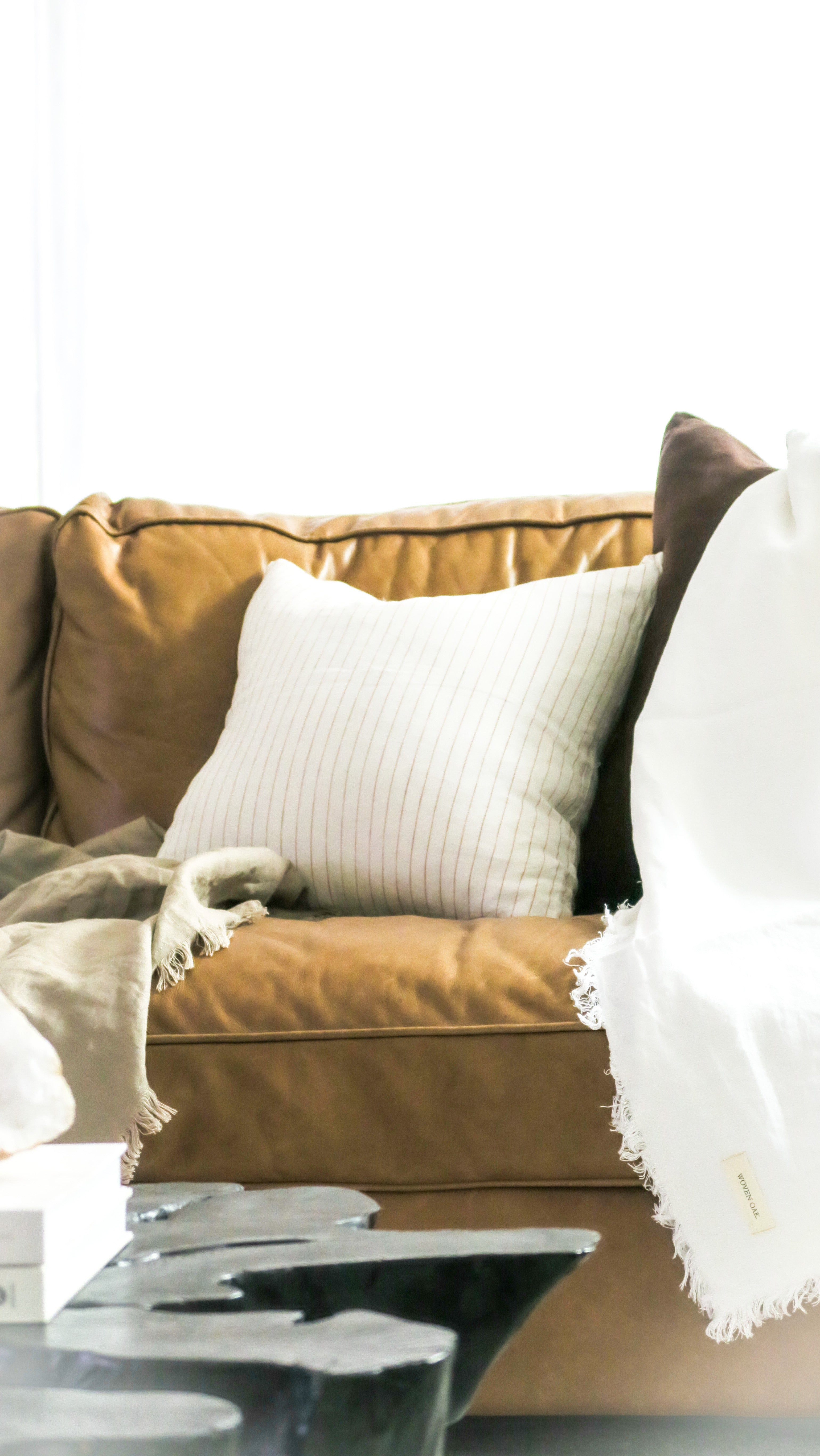 Linen Cushion - Clay Stripe | STANDARD