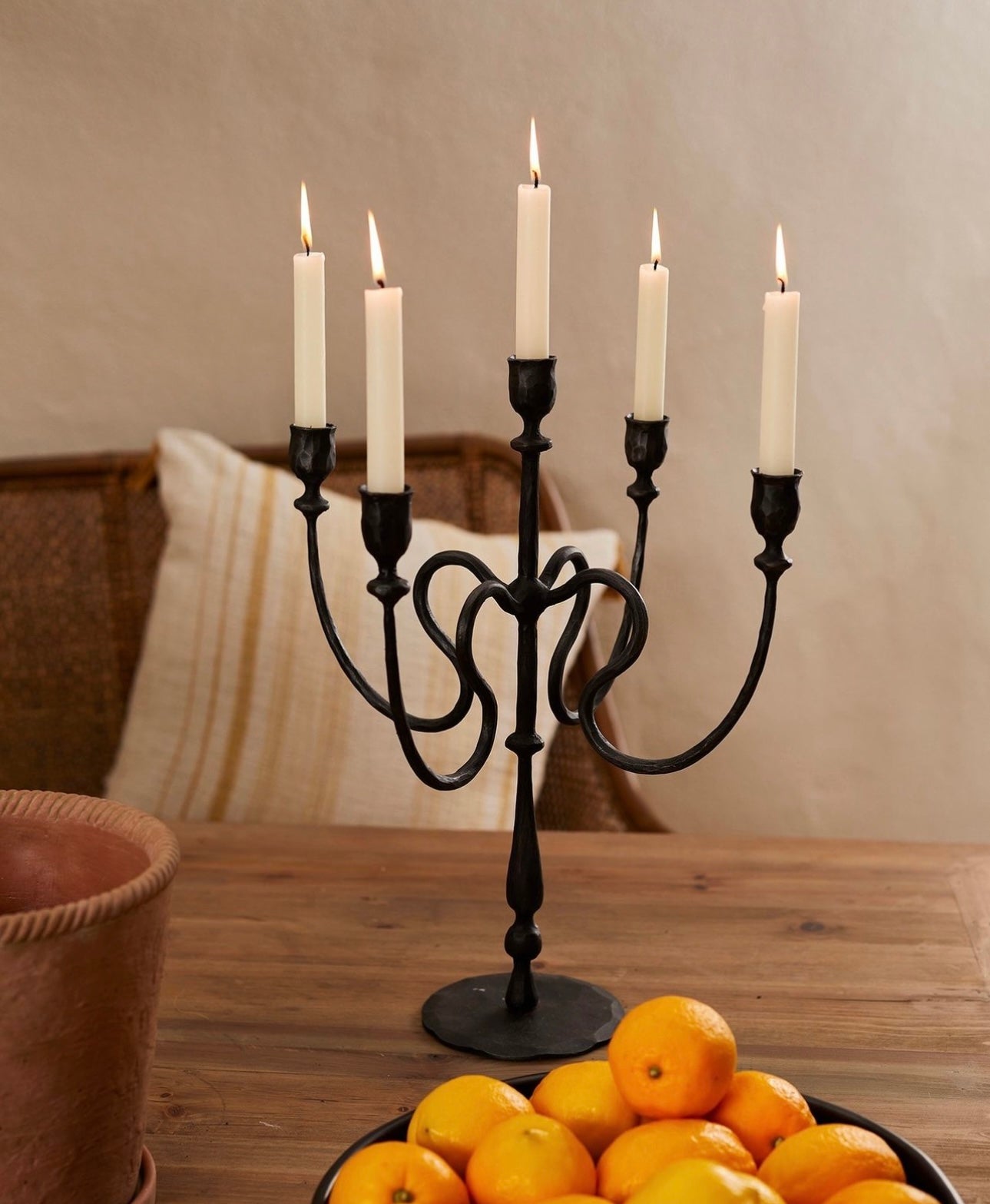 Raine Iron 5 Cup Candleabra