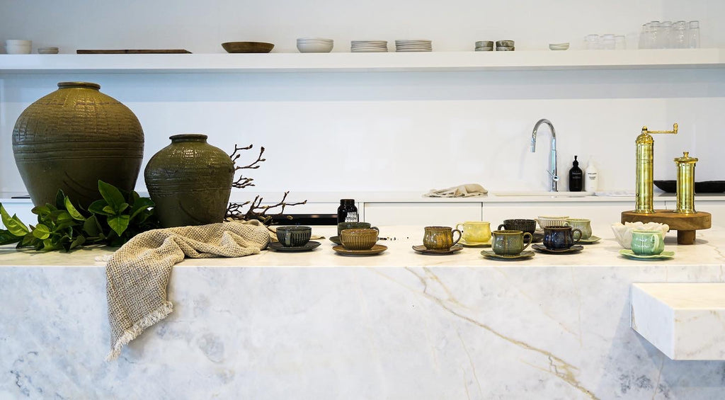 Vera Cup and Saucer Set - Peanut (Brown)