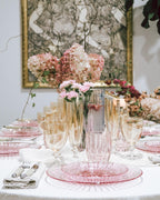 Ambra Set Of Two Rosy Wine Glass