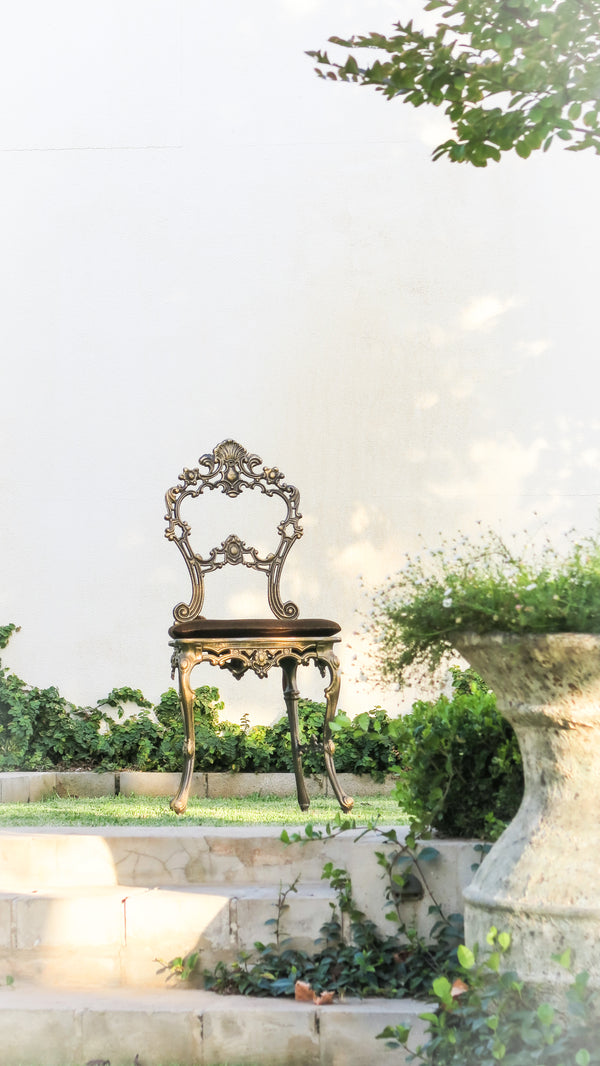 The 'Belle' Cast Iron Boudoir Dining Chair