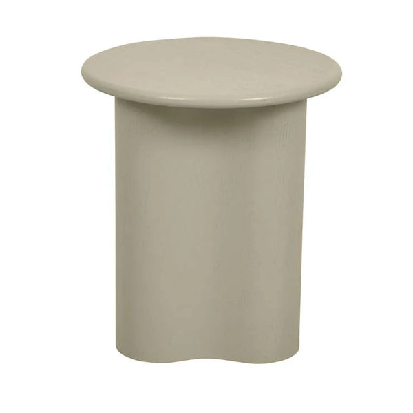 Artie Wave Side Table - Putty