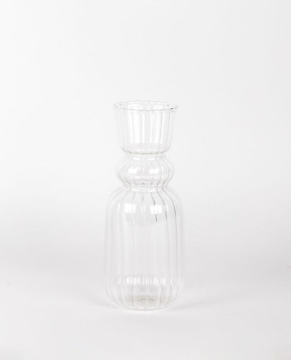 Lucia Clear Glass Vase - Lrg H22cm