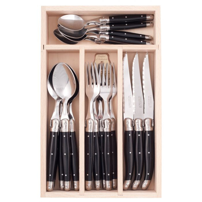 Debutant Cutlery Set 24pce | Black